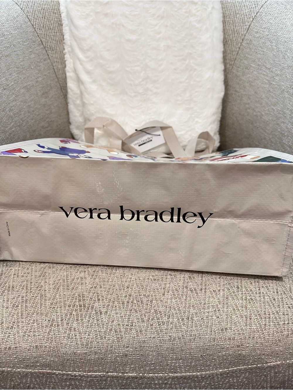 Vera Bradley 3 Gift Totes: Toasty Teddies, Catnip Christmas, Venetian Paisley - Picture 3 of 13